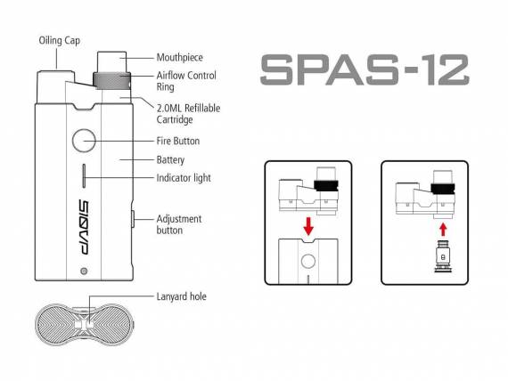 510Vape SPAS-12 Resin Starter Kit - дробовик с виброоткликом...