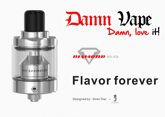 Damnvape Diamond MTL RTA - компактный сигаретник со знакомой базой...