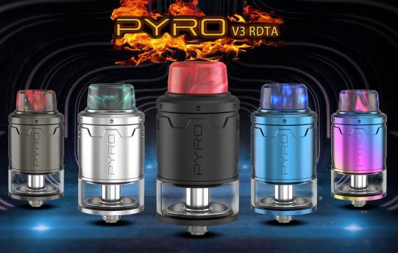 Vandy Vape Pyro V3 RDTA - сквонк пин и два вида обдува...