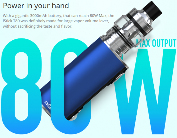 Eleaf Istick T80 kit - традиционная простота и надежность...