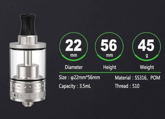 Ambition Mods Purity Plus MTL RTA - oversized and spacious ...