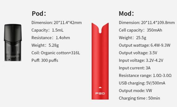 Teslacigs P20 kit - проходной стик для галочки...