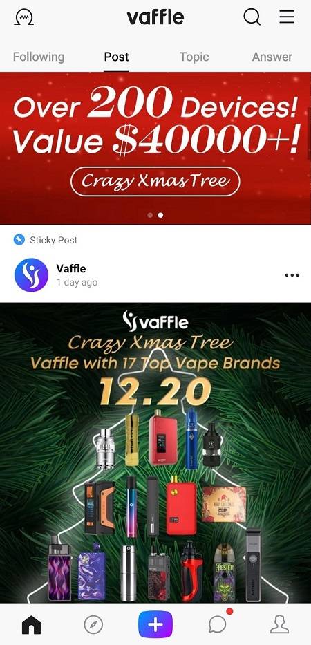 Vaffle Crazy X-mas Tree – конкурс от лучшей социальной сети для вейперов со всего мира...