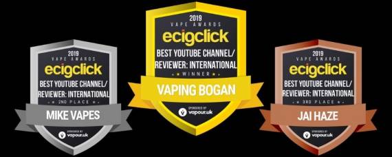 Результаты ежегодной премии Ecigclick Vape Awards 2019...