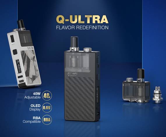 Lost Vape Q Ultra Pod System Kit - Type-C, RBA база, увеличенная АКБ и полноценная регулировка мощности...