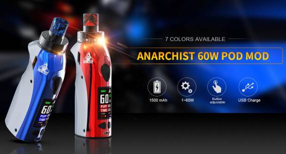 Kangvape Anarchist 60W POD mod kit - анархист из поднебесной...