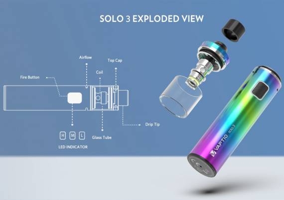 Vaptio Solo 3 Kit - новая крышка и регулировка обдува...