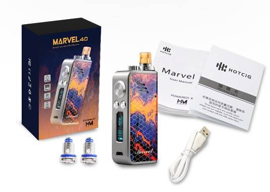 Hotcig MARVEL 40 POD Kit - honeycomb, +10Вт и новый испаритель...