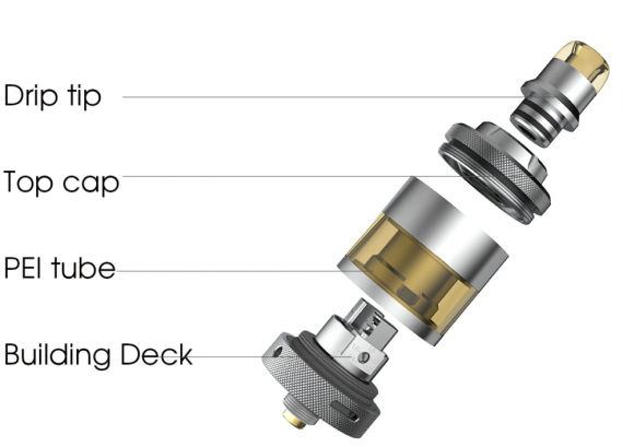 YACHTVAPE PANDORA MTL RTA - сигаретник с более чем 30-ью вариациями обдува...