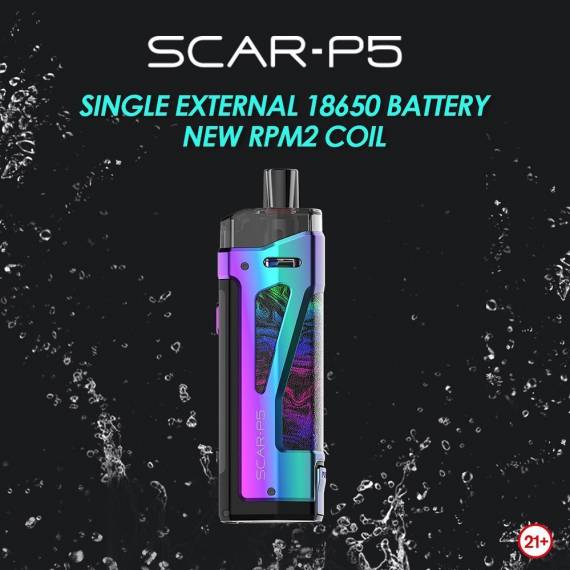 Smok SCAR-P5 - 18650, пара картриджей и защита IP67...