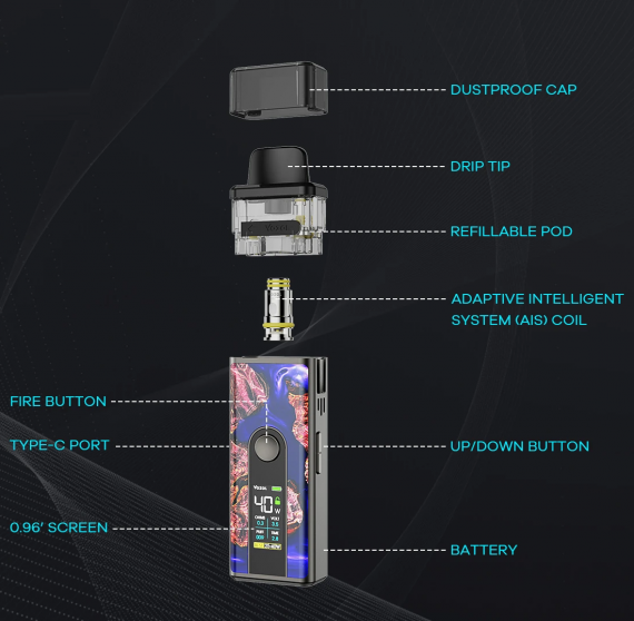 Vozol Whiz 40w испаритель. Vozol Whiz 40w pod Mod. Whiz pod Kit от vozol картридж. Vozol Whiz 40w pod Kit 4ml.