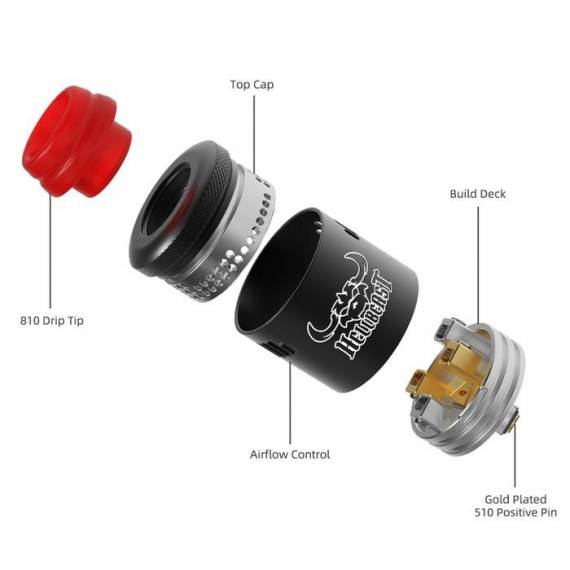 Hellvape Hellbeast RDA - адский зверь с ассиметричными стойками...