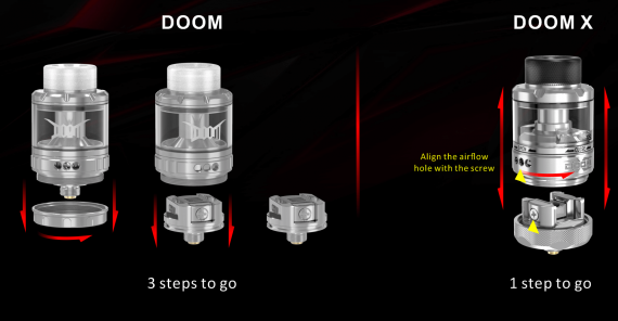 Damn Vape Doom X Mesh RTA - умный апгрейд...