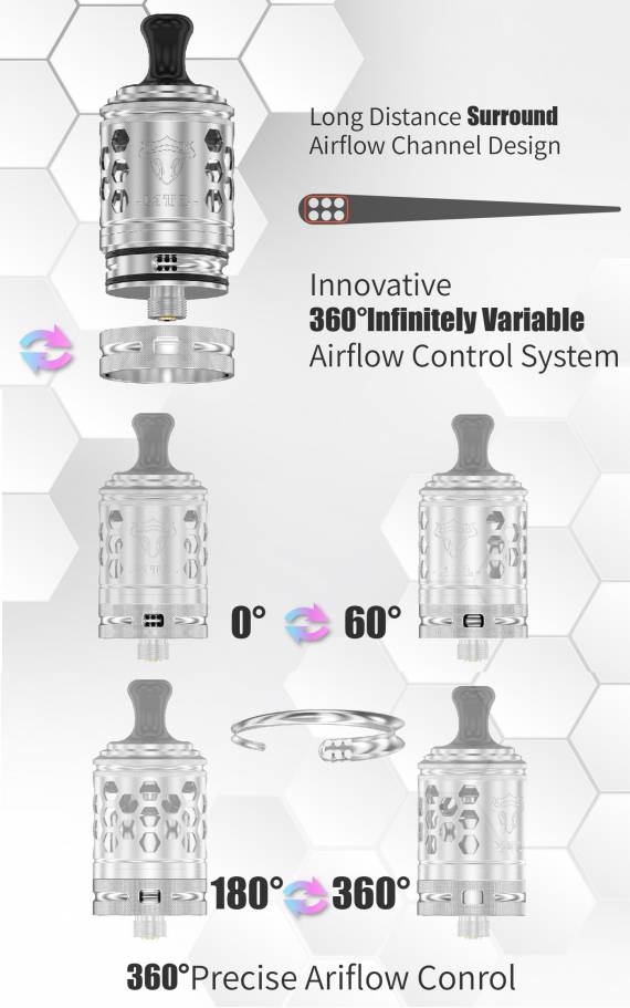 THC Tauren MTL RTA - кольчуга и интересная регулировка обдува...