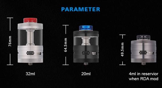 Steam Crave Aromamizer Titan V2 RDTA - 41мм в диаметре, емкость 32мл, кто больше?...