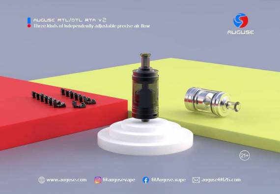 Auguse V2 MTL / DTL RTA  - трехпозиционный контроль затяжки...