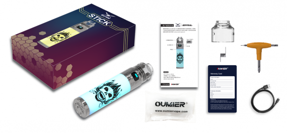 Oumier Wasp Nano Stick Flashing RDA kit - набор с интегрированной дрипкой...
