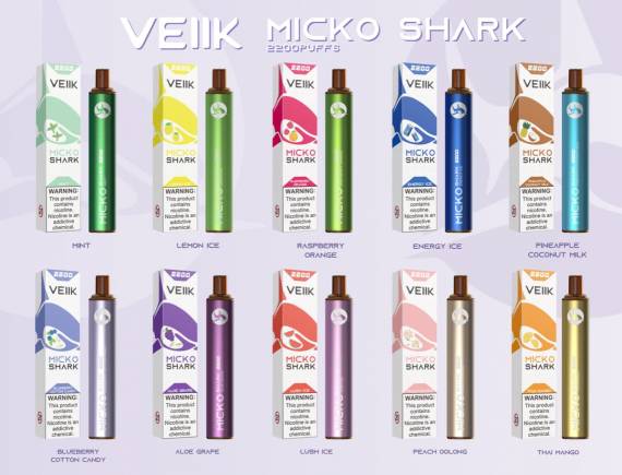 VEIIK Micko Shark Disposable Vape Pen - одноразовые гости...