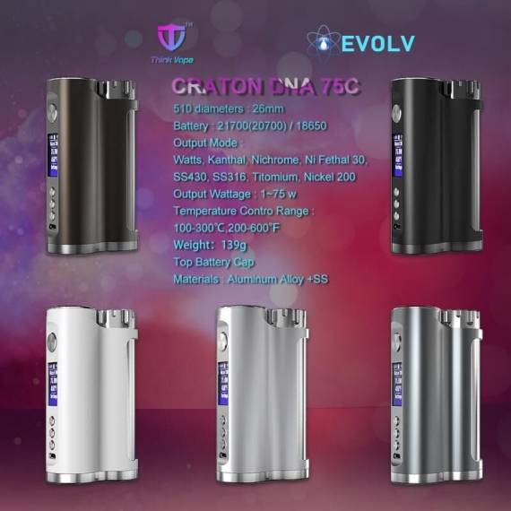 Think Vape Craton DNA75C - будущий однобаночный флагман...