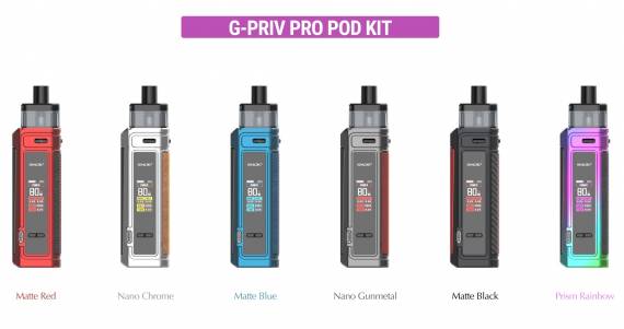 SMOK G-PRIV PRO POD kit - вторая обновка на внешней АКБ...