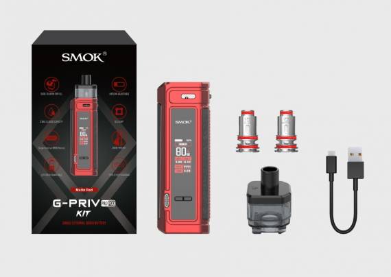 SMOK G-PRIV PRO POD kit - вторая обновка на внешней АКБ...