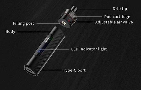 Uwell Whirl T1 kit - треугольный модник...