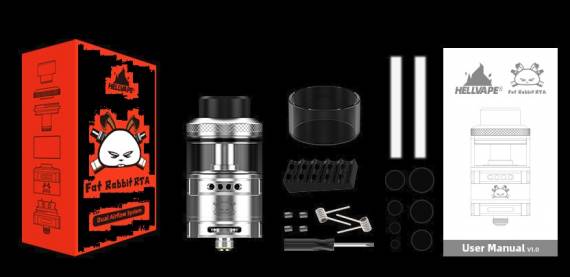 Hellvape Fat Rabbit RTA - растолстевший крол сдвумя обдувами...