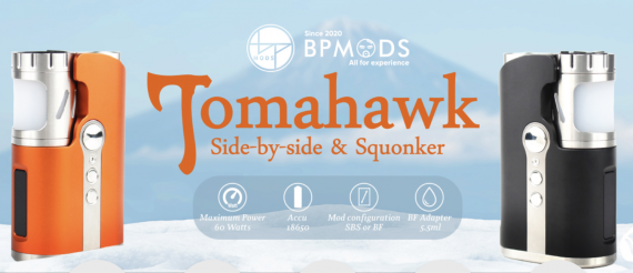 BP Mods Tomahawk SBS & Squonk mod  - уникальный универсал…