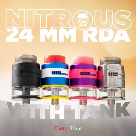 Damn Vape Nitrous 24mm RDA (RDTA) - пестрое переформатирование...