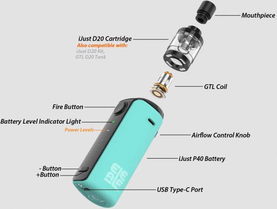 Eleaf iJust P40 POD kit - смена квалификации…