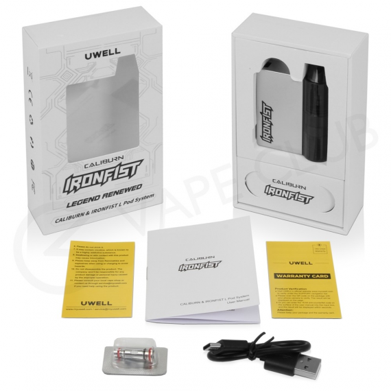 Uwell Caliburn & Ironfist L POD kit - железный кулачок...