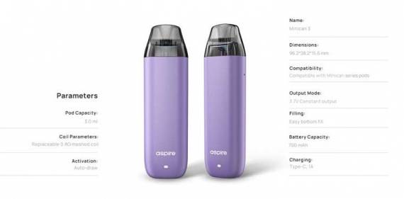 Aspire MINICAN 3 POD Kit -