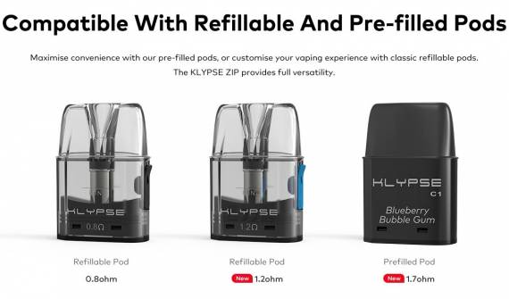 Innokin Klypse Zip POD kit - зиппо формат выходит в тенды...