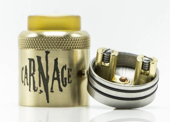 Убрали непонятную стойку, переделали обдув и на том спасибо. Carnage RDA v 1.5 от Purge Mods