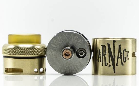 Убрали непонятную стойку, переделали обдув и на том спасибо. Carnage RDA v 1.5 от Purge Mods