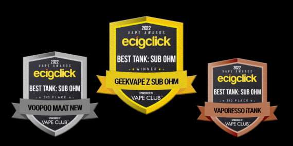 Innokin и VOPOO стали главными триумфаторами премии Ecigclick Awards. Geekvape в порядке, а у Vaporesso 10 номинаций и ни одной победы